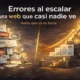 errorres al escalar web